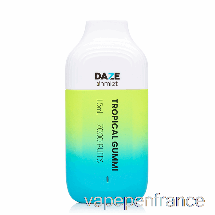 7 Daze Ohmlet 7000 0% Zéro Nicotine Stylo Vape Tropical Gummi Jetable